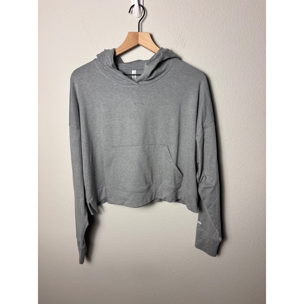 Fabletics Cloud Jersey Cropped Hoodie Classic Grey Heather LS2458268 L/10